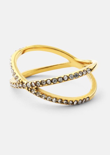 Ring Sparkle X - 18k gullbelagt