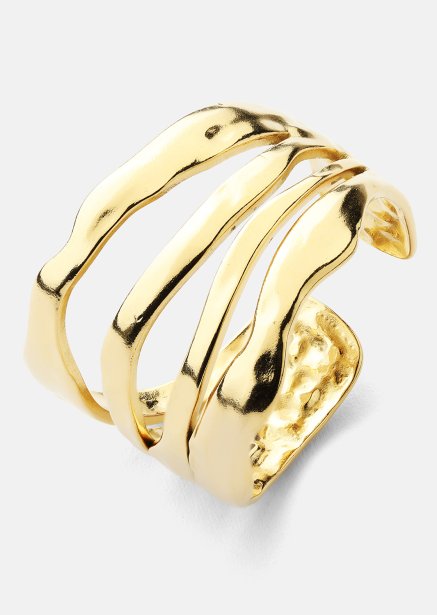 Ring Wave - 18k Gullbelagt