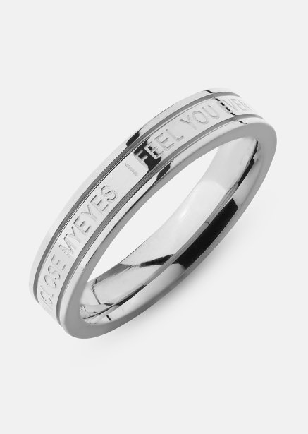 Ring Plain Link - Sølvbelagt
