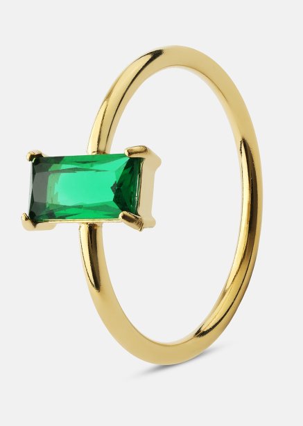 Ring Emeraldis - 18k Gullbelagt
