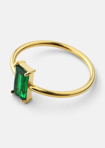 Ring Emeraldis - 18k Gullbelagt