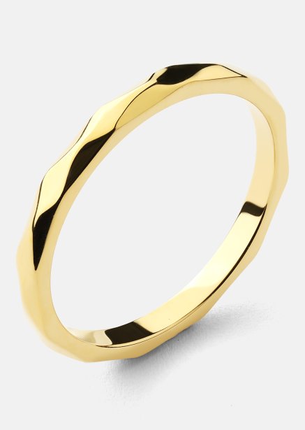 Ring Facet Gleam - 18k Gullbelagt