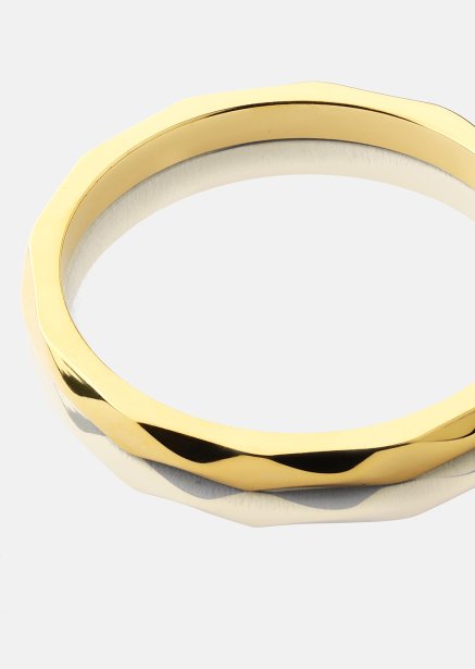 Ring Facet Gleam - 18k Gullbelagt