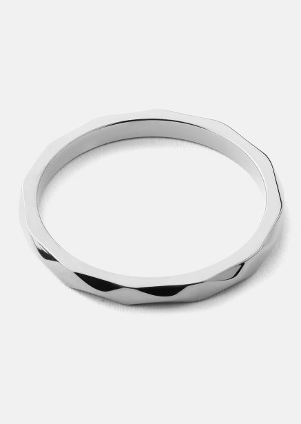 Ring Facet Gleam - Sølvbelagt