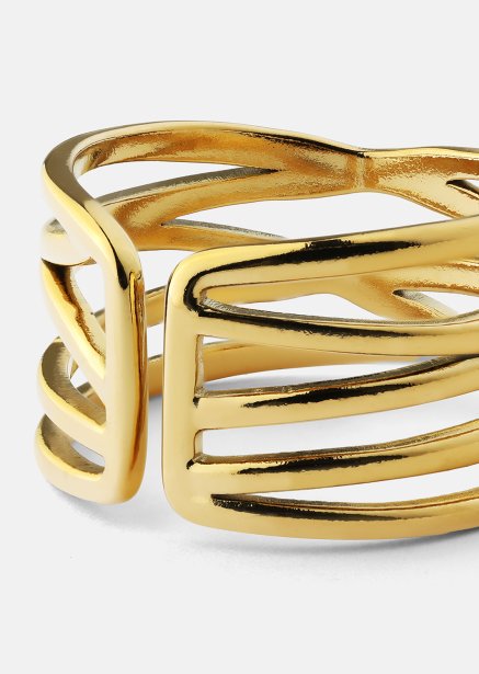 Ring Golden Maze - 18k Gullbelagt
