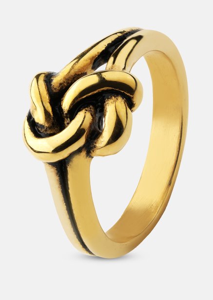 Ring Knot - 18k gullbelagt