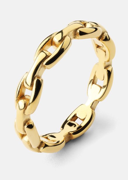 Ring Bold Chain - 18K Gullbelagt