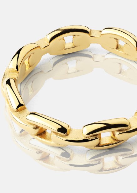 Ring Bold Chain - 18K Gullbelagt