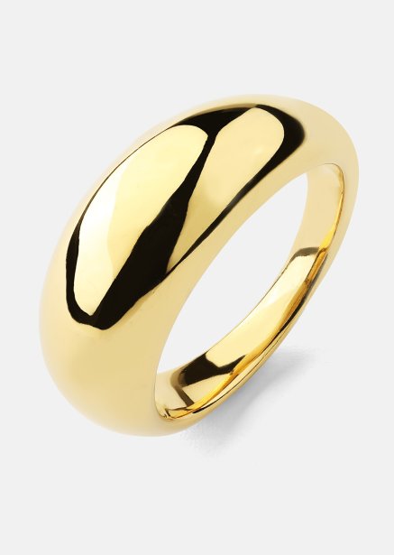Ring Dome - 18k Gullbelagt