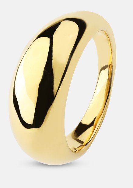 Ring Dome - 18k Gullbelagt
