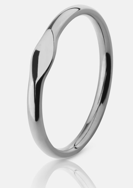 Initial Ring – Sølvbelagt
