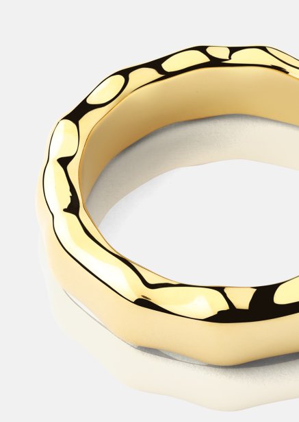 Ring Sculpted Flow - 18k Gullbelagt