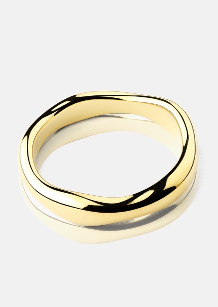 Ring Flow Ring Thin - 18k Gullbelagt