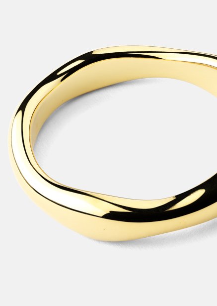 Ring Flow Ring Thin - 18k Gullbelagt