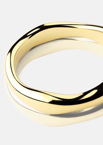 Ring Flow Ring Thin - 18k Gullbelagt