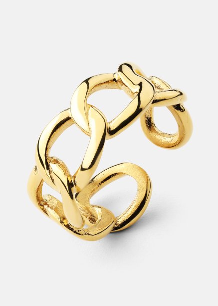 Ring Bold Chain - 18K Gullbelagt