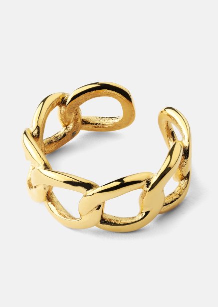Ring Bold Chain - 18K Gullbelagt