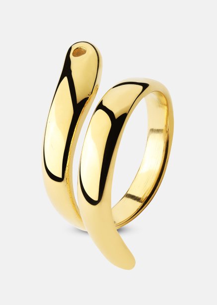Ring Wave - 18k Gullbelagt