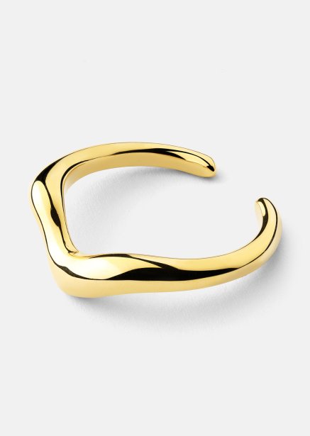 Ring Flow - 18k gullbelagt