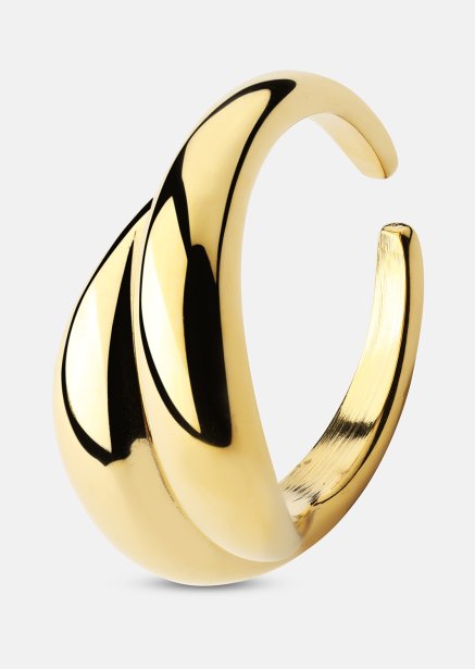 Ring Wave Bold - 18k Gullbelagt