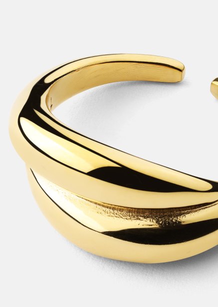 Ring Wave Bold - 18k Gullbelagt