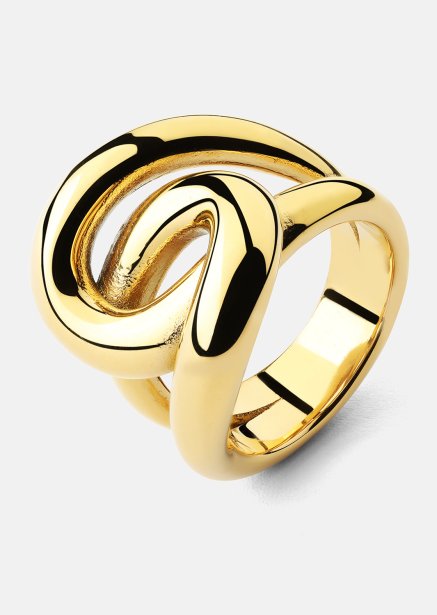 Ring Infinity Knot - 18k Gullbelagt