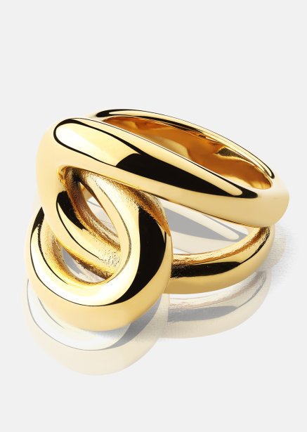 Ring Infinity Knot - 18k Gullbelagt