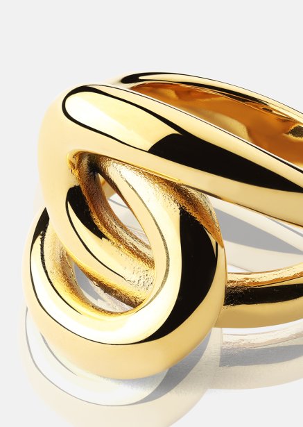 Ring Infinity Knot - 18k Gullbelagt