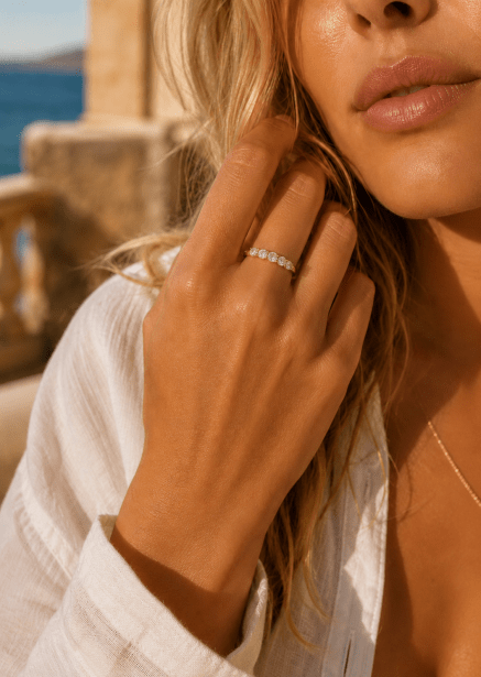 Ring Glowfly - 18k Gullbelagt
