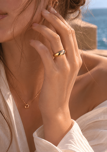 Ring Harmonia - 18k gullbelagt