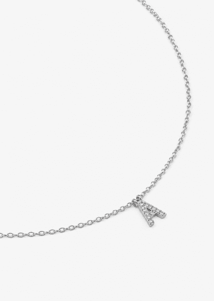 Halskjede Initial A – Sølvbelagt