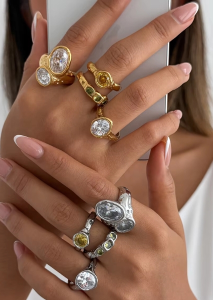 Ring Mirelle – Sølvbelagt