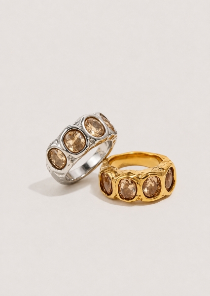 Ring Calista – sølvbelagt