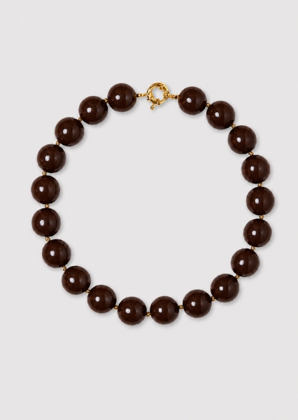 Halskjede Avenelle Brown - 18k Gullbelagt