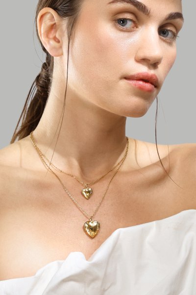 Halskjede Golden Heart big - 18k Gold Plated