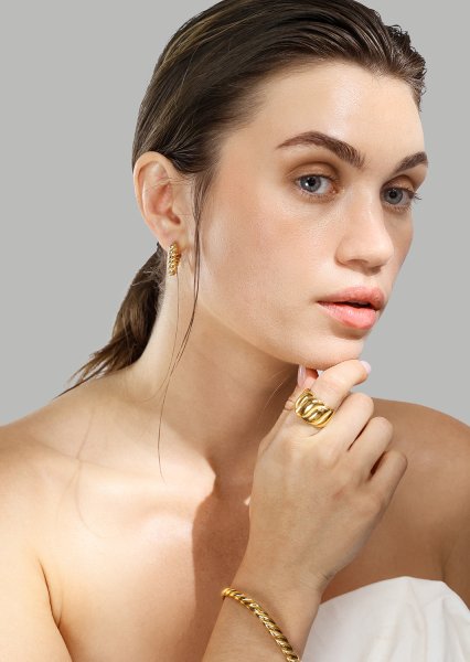 Armbånd Twist Glow- 18k Gold Plated