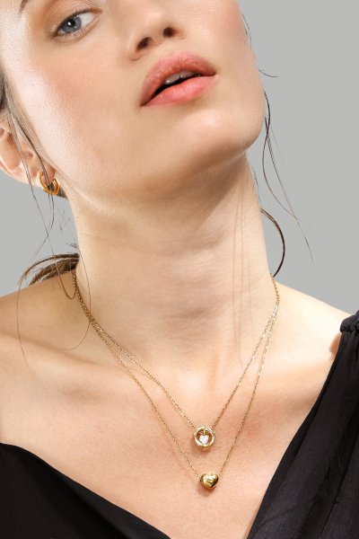 Halskjede Golden Heart – 18k Gullbelagt