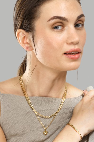 Ring Organic Curve - 18k Gullbelagt