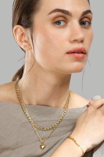 Ring Organic Curve - 18k Gullbelagt