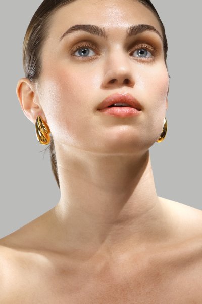 Øredobber Gilded Drop – 18k Gullbelagte