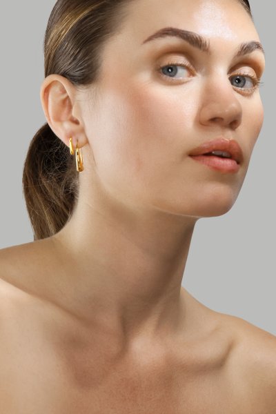 Øredobb Golden Drop - 18k Gullbelagt