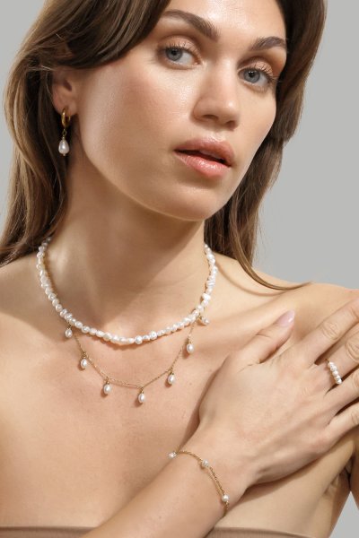 Ring Perla - 18k gullbelagt
