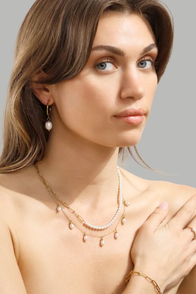 Zuri Øredobber – 18k Gold Plated