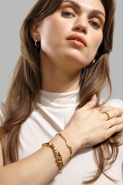 Ondula Ring - 18k Gullbelagt