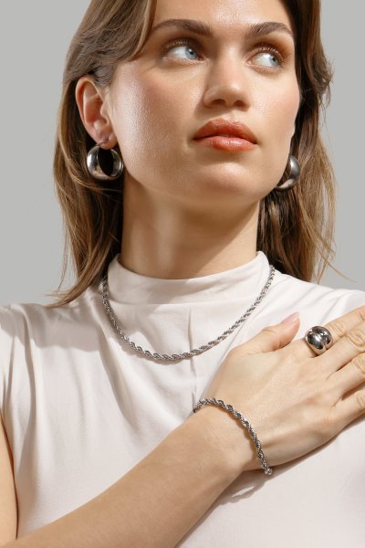 Ring Bold Flow - 18k Sølvbelagt