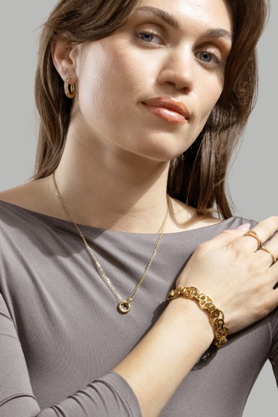 Creolen Øredobber – 18k Gold Plated