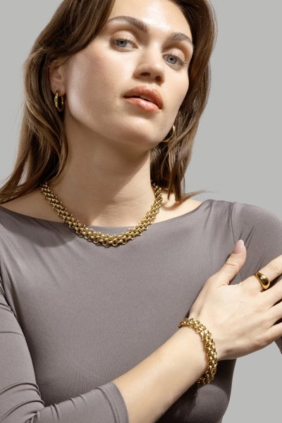 Armbånd Power Link - 18k Gullbelagt