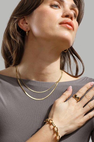 Kjede Serpent - 18k Gold Plated