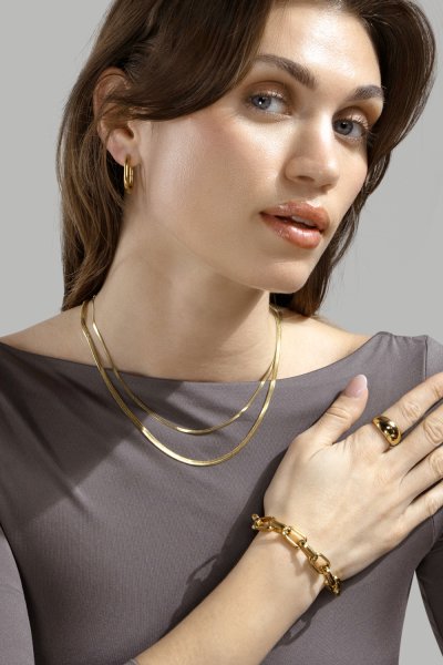 Kjede Serpent - 18k Gold Plated