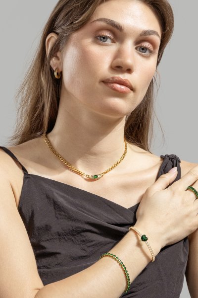 Øredobb Luxe Ripple Hoops - 18k Gold Plated